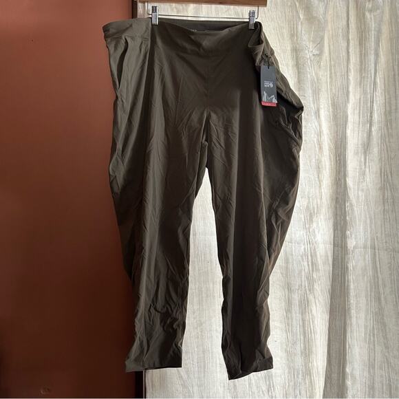 Mountain Hardwear Dynama/2 Ankle Pants Tan Outdoor Activewear NWT Size 3X - Picture 1 of 5